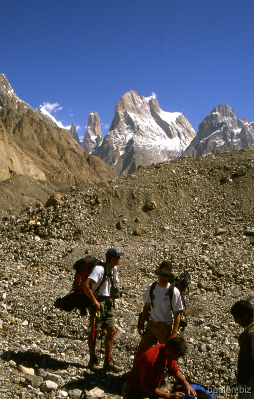 081_Baltoro Trango Towers Trango Towers again, both Greater and Lesser.
In beautiful weather.