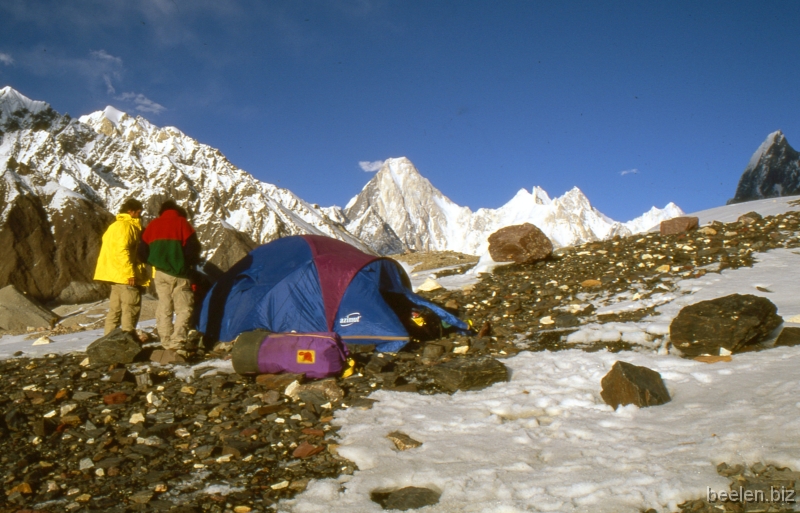 097_Baltoro Gore Gasherbrum Edmond and Joost compare with Gasherbrums IV and V.